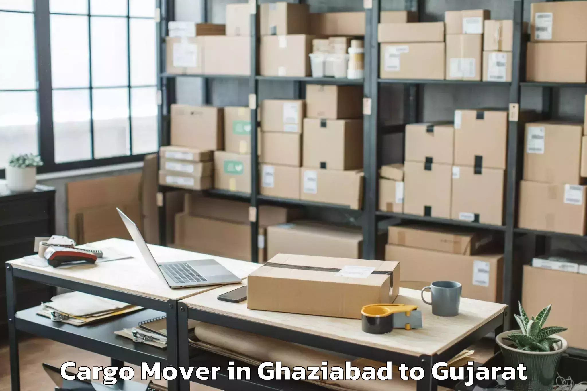 Hassle-Free Ghaziabad to Waghai Cargo Mover